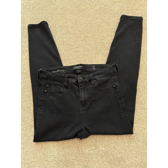 Liverpool Los Angeles High-Rise Ankle Jeans Black Women’s Size 4P (27) - Picture 11 of 12